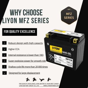 Batteria per Moto 6MF14-B 12V15.5Ah per <span class=keywords><strong>APRILIA</strong></span> <span class=keywords><strong>Mana</strong></span> 850, GT 850 CC, Sostitutiva per GYZ16H YTX14H-BS YTX14-BS - Product Image 4