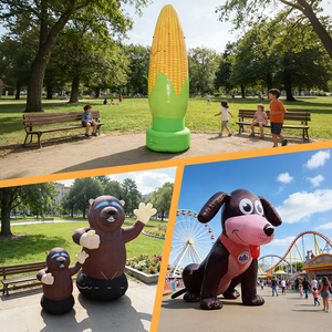 Arco Inflable Gigante de 4 Metros con Diseño de Personaje de Dibujos Animados, Resistente al Agua, para Publicidad, Color Personalizado, para Uso en Exteriores - Product Image 4