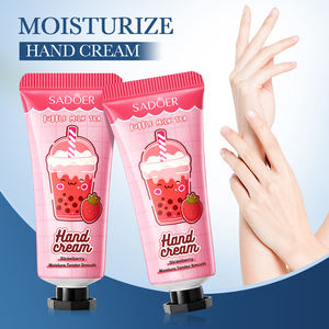 Krim Tangan SADOER Alami Organik Aroma Stroberi Mini Pemutih Melembapkan Anti Pecah-pecah Grosir <span class=keywords><strong>OEM</strong></span> - Product Image 2