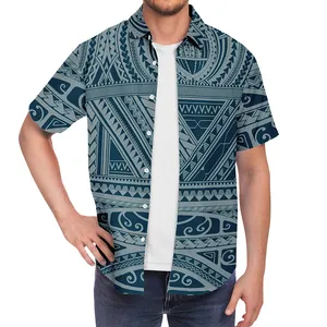 Yeni varış yüksek kalite tasarım Unisex Hawaiian polinezya T Shirt plaj için Logo ile