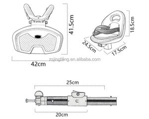 Poussette pour tout-petits avec siège détachable, <span class=keywords><strong>planche</strong></span> à roulettes, cadre en plastique et en métal pour le deuxième enfant, siège et support confortables pour bébé - Product Image 6