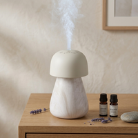 Diffuseur d'huiles essentielles pures 5V USB 20ML en forme de champignon pour chambre, bureau, spa – Vente directe usine B2B, personnalisation et marque privée