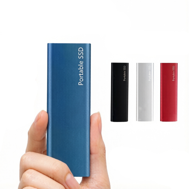 Portable SSD High Speed 100M/S 10Gb/s USB3.1 Type-C External Hard Drive 1TB 2TB 4TB 64GB 500GB Custom Logo Box