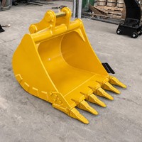 Bucket Standar Excavator Baja 450 Tahan Aus untuk Excavator 7 Ton
