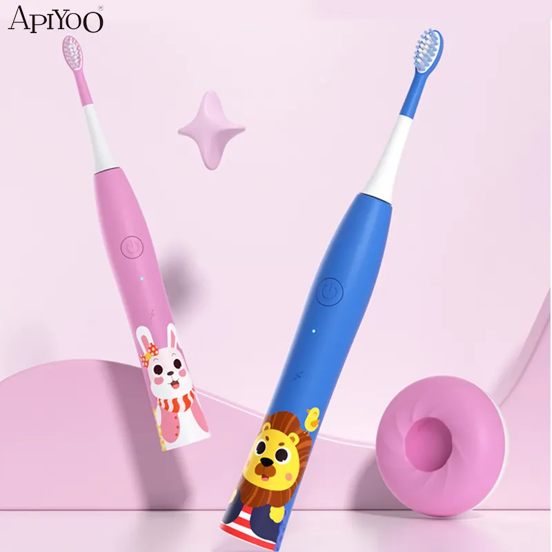 Lovely Cute Macaron Induction Wireless Charging electric BABY toothbrush 360 sonic electric tooth brush for babies