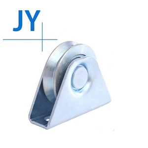 JY cancello scorrevole porta accessorio ruota universale con supporto esterno V scanalatura semicircolare pista Design con 1 cuscinetto - Product Image 6