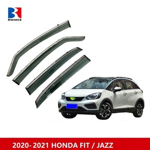 Déflecteurs de Vitres de Portière de Voiture Pièces Auto Pare-Vent pour HONDA FIT JAZZ 2021 Protection Contre le Soleil et la Pluie Pare-Vent de Portière - Product Image 2