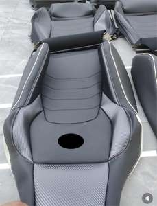 Fundas de Asiento de Coche Personalizadas de Cuero Sintético y Gamuza para 5 Plazas para Volkswagen Golf, <span class=keywords><strong>VW</strong></span> Golf, Caddy, Passat B8, Transporter <span class=keywords><strong>T5</strong></span>, Polo T4 - Product Image 3