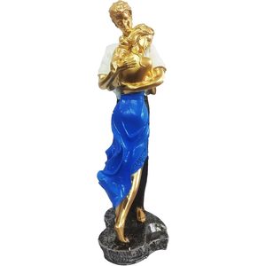 หัตถกรรมหัตถกรรม Parijat ประติมากรรมเรซินโบราณคนรักหลงใหลกอดรูปคู่บ้านตกแต่งโต๊ะของตกแต่งตู้โชว์ - Product Image 2