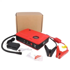 เครื่องจั๊มสตาร์ทรถยนต์แบบพกพา28000มิลลิแอมป์พร้อมเครื่องอัดอากาศปั๊มเติมลมยางอุปกรณ์สตาร์ทรถ12โวลต์ - Product Image 4