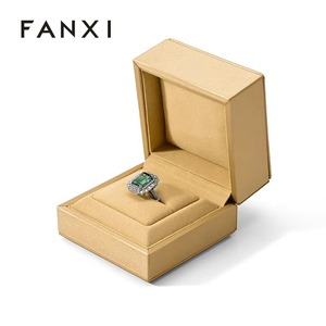 Cajas de Joyería de Microfibra FANXI para Empacar Anillos de Boda, Cajas de Regalo para Collares y Colgantes - Product Image 5