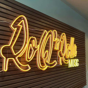 Enseigne néon LED en gros avec logo « DONT OVER THINK SHIT » – Mon endroit heureux – Idéale <span class=keywords><strong>pour</strong></span> mariage, dropshipping, fête et décoration intérieure - Product Image 1