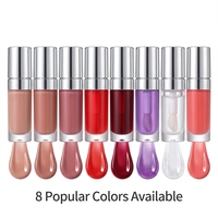 Vente en gros en stock – Gloss à lèvres brillant hydratant, hautement pigmenté, maquillage végétalien pour les lèvres, faible MOQ, 100 unités, marque privée