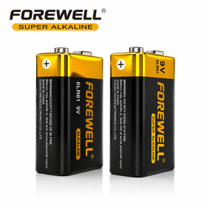 FOREWELL 6LR61 <span class=keywords><strong>9V</strong></span> 550mAh <span class=keywords><strong>Batteria</strong></span> Super Alcalina in Confezione Multipla per Telecomandi, Utensili Elettrici ed Elettronica di Consumo - Product Image 1