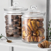 Lot de 24 bocaux de stockage en verre acrylique transparent de 400ml, petite boîte hermétique en silicone pour le stockage des aliments, pour le sucre et les herbes.