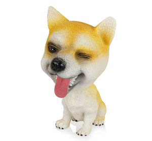 QY les nouvelles poupées de dessin animé créatives mignonnes ornements de <span class=keywords><strong>voiture</strong></span> décoration ressorts de <span class=keywords><strong>voiture</strong></span> secouant sa tête ornements de chien simulation mignonne - Product Image 5