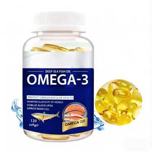 Suplemen Omega-3 6 9 Halal <span class=keywords><strong>Vegetarian</strong></span> Minyak Ikan OEM Vitamin EPA DHA 500mg 1000mg Softgel Dewasa Grosir - Product Image 1