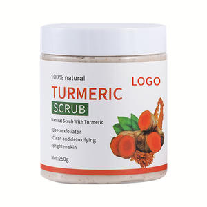 Gommage Visage Naturel Biologique au Curcuma à Marque Privée avec Vitamine C Blanchissant & Hydratant Éclaircissant Éliminateur de Peau Morte - Product Image 1