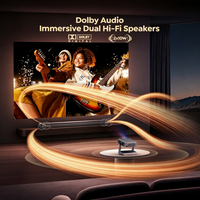 Nouveau projecteur intelligent Google TV 2026, 6500 lumens, mise au point automatique et correction trapézoïdale, BT5.1, 2+16 Go, double haut-parleur 5.0 pour projecteur de cinéma maison