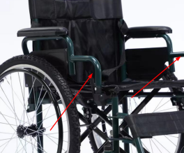 折りたたみ式24インチホイール車椅子軽量ポータブルリハビリテーション - Product Image 4