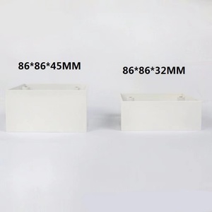 86*86*45 người anh loại nhựa trở lại hộp ngoài trời cho tường chuyển đổi và ổ cắm cầu thang bước ánh sáng gắn hộp hộp nối - Product Image 5