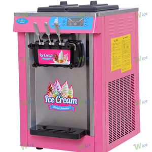 Máquina de Hielo de Sobremesa WICE de Bajo Costo con 2+1 Sabores y Tanques de 10L, de Alta Eficiencia para Restaurantes o Cafeterías - Product Image 1