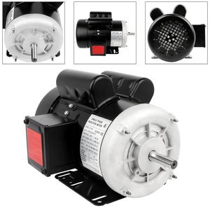 Moteur électrique Cuilvu 2 CV monophasé 3450 tr/min, cadre 56, TEFC, montage sur pied, 115-230V, moteur à induction - Product Image 5