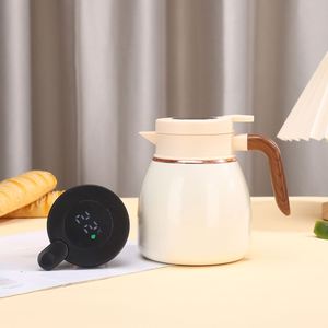 Modern Stainless Steel Insulated <b>Kettle</b> Intelligent Temperature Display New Handle for Home Office Use Tea-Water Separation - Product Image 4