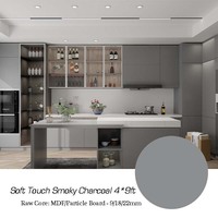 Panneaux de cuisine modernes en mélamine MDF 2100*2800 aggloméré de particules 18mm/22mm avec revêtement UV en bois
