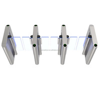 Tourniquet pivotant RFID NFC à reconnaissance faciale et code QR en acier inoxydable, anti-collision bidirectionnel, avec mécanisme de 900 mm pour salle de sport