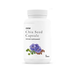 Cápsulas de Semillas de Chía OEM/ODM, Venta Caliente, Ricas en Ácidos Grasos Omega-3, Suplementos - Product Image 1