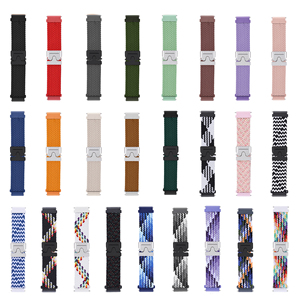 Bracelet de montre en nylon élastique de 20 mm 22 mm pour <span class=keywords><strong>Huawei</strong></span> Watch GT4 GT5, bracelets en nylon tressé pour Samsung Galaxy Watch 7 <span class=keywords><strong>6</strong></span> 5 - Product Image 2
