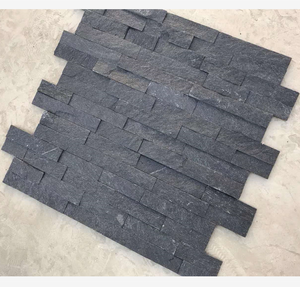 Black Quartzite Modern Split Villa Exterior Wall Cladding <strong>Slate</strong> 60x15x1-2cm Durable Eco-Friendly Antacid 5 Year Warranty - Product Image 2