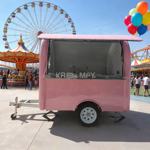 2025 Concession Trailer Food truck Mobile Fully Equipped Stainless <b>Gas</b> Stove Oven For Korean Bbq Popcorn Funnel Cake - Product Image 1