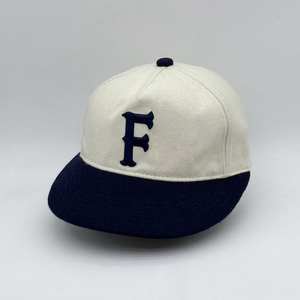 <span class=keywords><strong>Casquette</strong></span> de baseball personnalisée à large bord, 5 panneaux, en <span class=keywords><strong>laine</strong></span>, avec sangle arrière, broderie en feutre, style streetwear non structuré, <span class=keywords><strong>casquette</strong></span> snapback pour <span class=keywords><strong>homme</strong></span> - Product Image 3