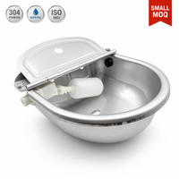 Abreuvoir automatique en acier inoxydable pour chevaux avec valve à flotteur, auto-remplissage, pour bétail, OEM 1,5 L, installation facile, hygiénique, pour écurie/stabilière
