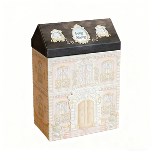 Подарочный набор «Кукольный домик Виктория» класса люкс с двойными дверцами и многоярусной выдвижной конструкцией для брендовой упаковки косметических и игрушечных наборов - Product Image 2