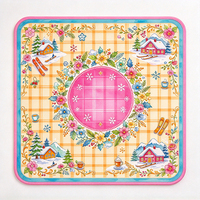 Tapis de Mahjong américain, tapis de table carré antidérapant pour Mahjong, housse de table souple pour soirée de Mahjong américain et cadeau
