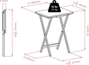 Eco-friendly Solid Wood <strong>Folding</strong> TV Tray <strong>Table</strong> Natural Wood Snack Serving Tray Portable X-frame Side <strong>Table</strong> for Living Room Sofa - Product Image 4