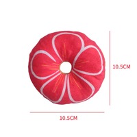 Jouet pour chien en peluche en forme de beignet, jouet à mâcher doux pour chien, jouet interactif pour animaux de compagnie résistant aux morsures, vente en gros de jouets pour chiens