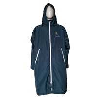 Vente en gros de parkas de natation personnalisés en microfibre chaude, imperméables, pour la plage et la piscine, robes de bain et ponchos de change