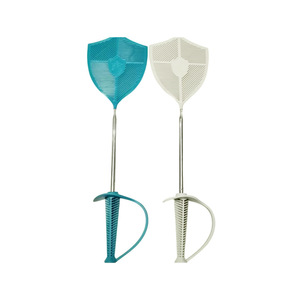 Tueur de mouches manuel extensible en acier inoxydable avec manche épaissi pour usage quotidien - Product Image 1