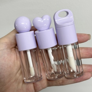 4毫升高品质定制白色塑料唇彩管空容器遮瑕海绵烫金表面霜包装腮红口红 - Product Image 6