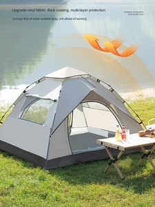 Carpa de Camping Automática, Impermeable y Resistente al Viento, para 2-3 Personas, Carpa Instantánea para Senderismo, Picnic, Viajes y Playa - Product Image 4