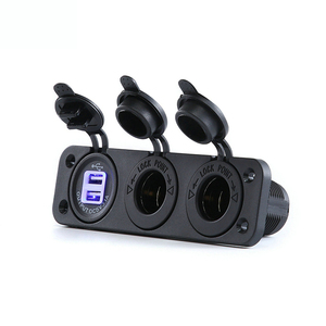 Ổ Cắm Bật Lửa Thuốc Lá Xe Hơi 12V Với Ổ Cắm <span class=keywords><strong>USB</strong></span> 3 Cổng Vôn Kế Kỹ Thuật Số - Product Image 5