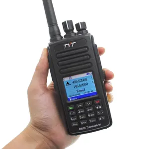 TYT DMR MD-UV390 10W出力IP-67防水ラジオ、GPSオプションのデュアルバンドトランシーバー暗号化