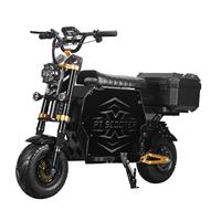 HCBK GT-M6 Scooter électrique tout-terrain pour adultes à double moteur 12000W avec compartiment à bagages, batterie amovible 72V100AH de 14 pouces pour les États-Unis