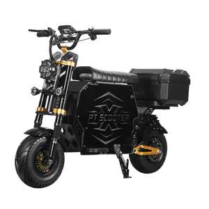 HCBK GT-M6 <span class=keywords><strong>Scooter</strong></span> électrique tout-terrain pour adultes à double moteur 10000W avec compartiment à bagages, batterie amovible 72V100AH de 14 pouces pour les États-Unis - Product Image 3