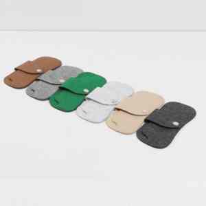 Logo imprimé pochette de lunettes de soleil portable téléphone portable lunettes pochette souple sac lunettes feutre pochette sac - Product Image 5