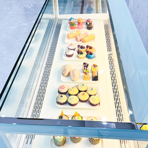 Advanced Bakery Cold Showcase Postre Shop Nevera Enfriador de exhibición de un nivel para restaurante Pastelería y Food Court - Product Image 5